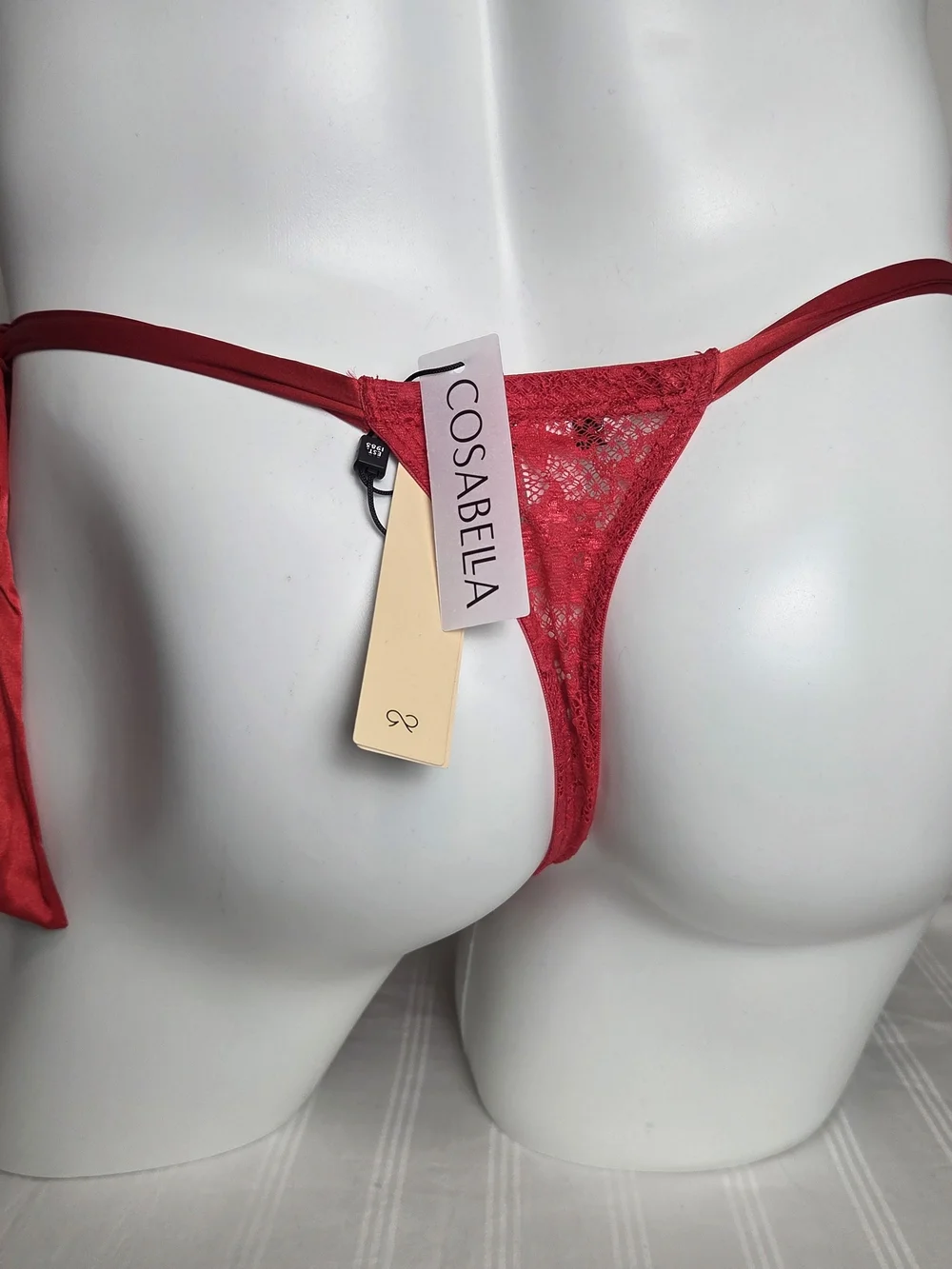 Cosabella Men's Red Side-Tie Bikini Briefs